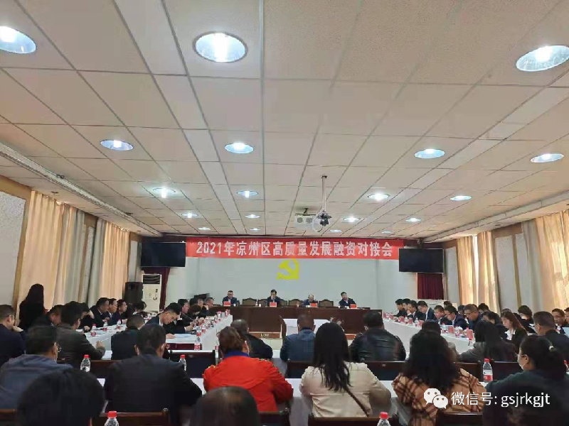金控武威擔保參加涼州區高質量發展融資對接會